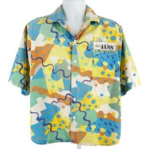 80s Jams geometric print shirt 1980s vintage
